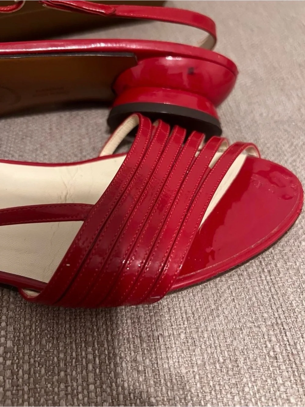 Vintage Salvatore Ferragamo Creations Red Sandals Approx 9.5 Limited Edition